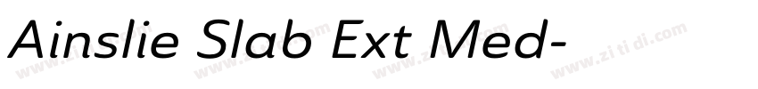 Ainslie Slab Ext Med字体转换 Ainslie Slab Ext Med字体转换